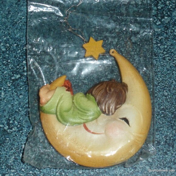 ANRI TORIART “Dreaming” Child Sleeping On Moon Christmas Ornament Made In Italy! - Picture 3 of 3